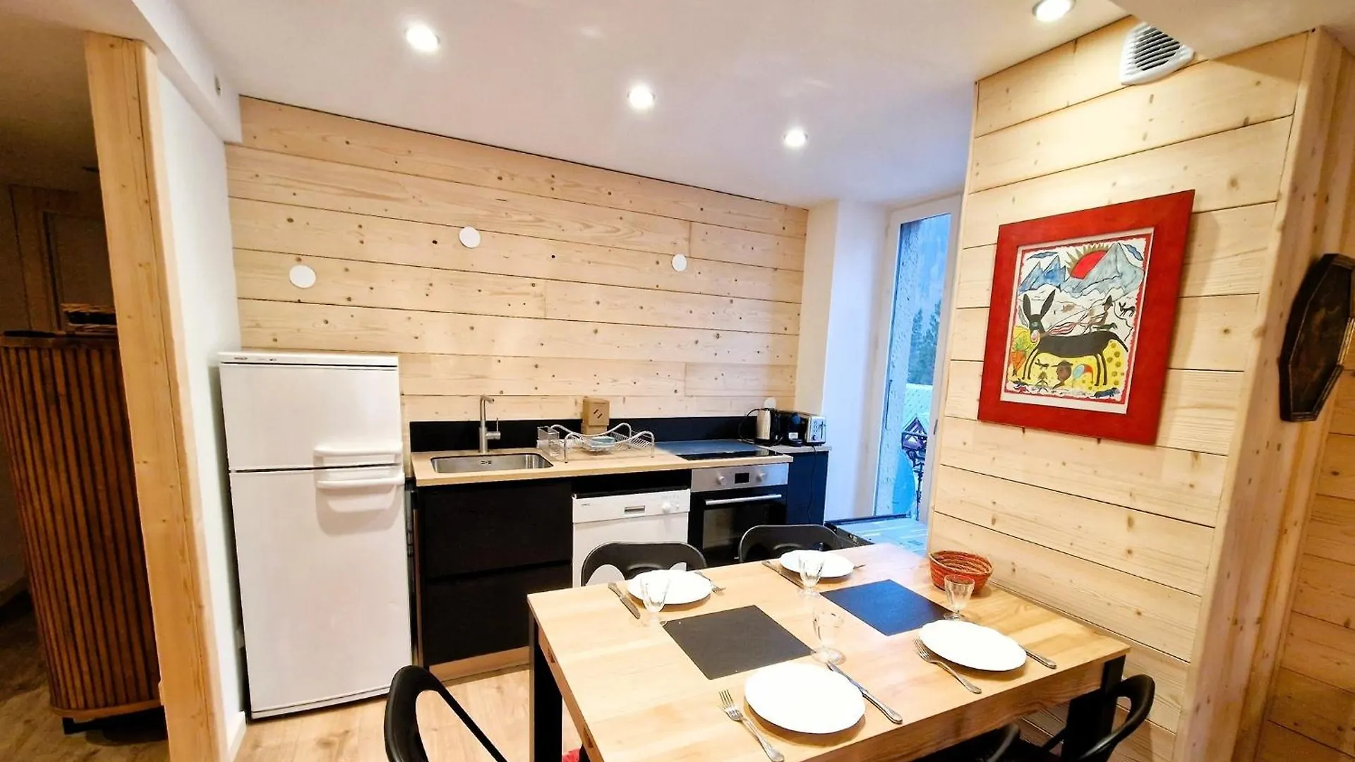 아파트 Appartement Chamonix Centre Vue Montblanc